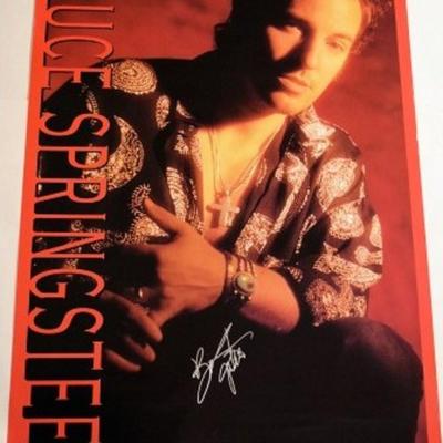 Bruce Springsteen signed promo poster