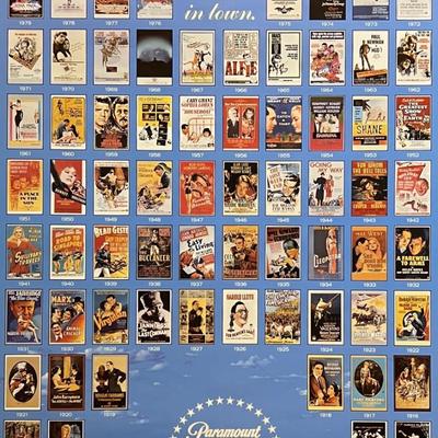 Rare Paramount Pictures 75 anniversary Original Poster
