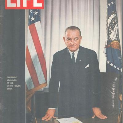 President Johnson at the Whitehouse Life Magazine. December 3, 1971