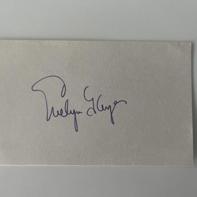 Evelyn Keyes original signature