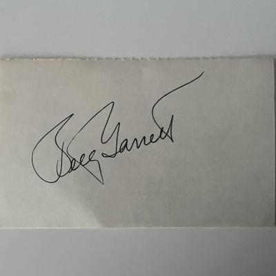 Betty Garrett original signature
