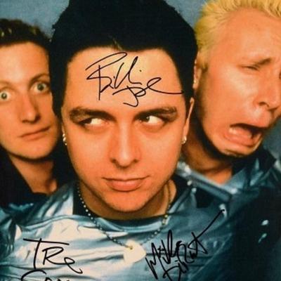 Green Day signed promo photo 