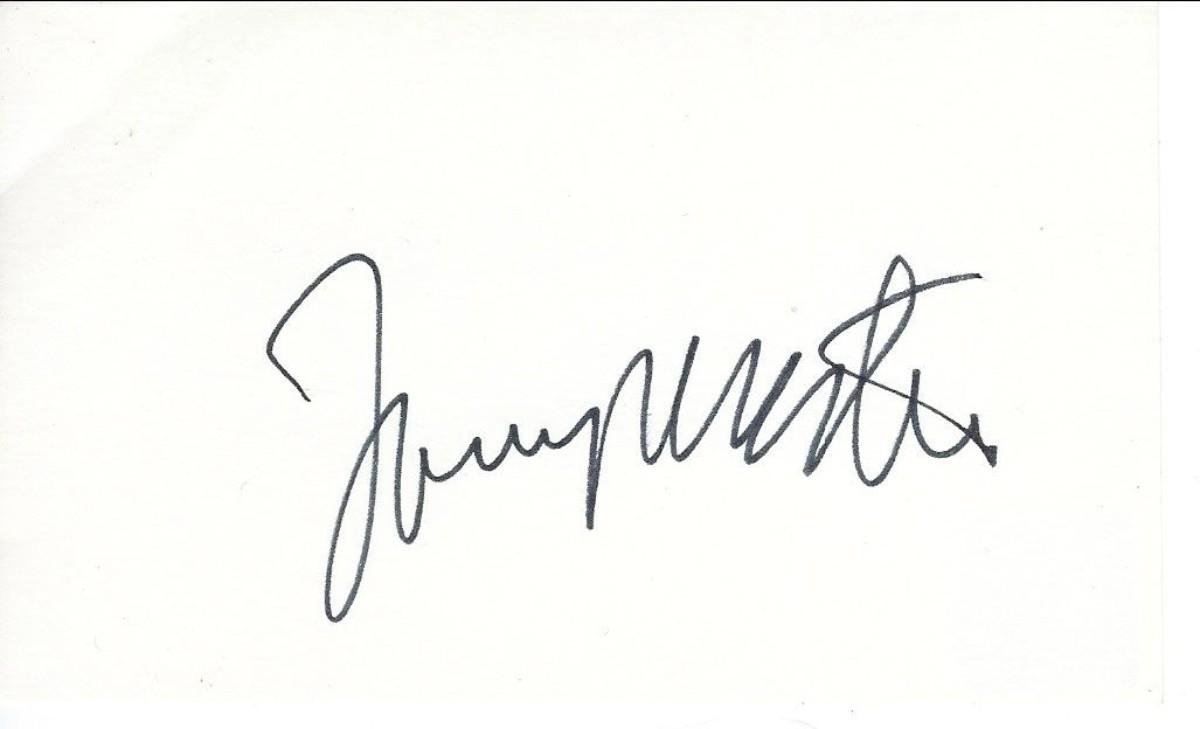 Tony Martin original signature