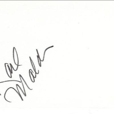 Karl Malden original signature
