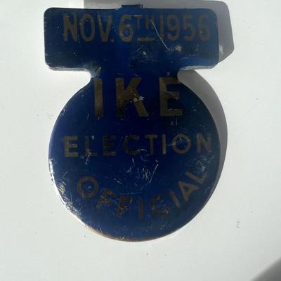 1956 Ike Election Official Lapel Pin