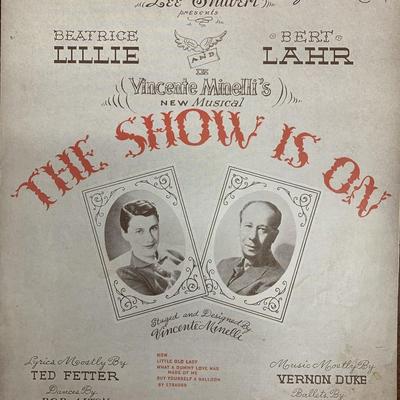 The Show Is On unsigned sheet music