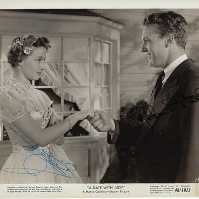 Jane Powell and Robert Stack Signed Photo