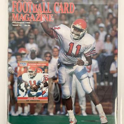 Beckett Football Card Magazine July/August 1990 Issue #5 Andre Ware Cover