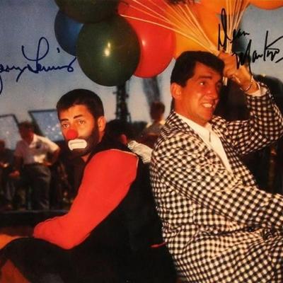 Dean Martin and Jerry Lewis signed movie still photo 