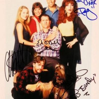 Married With Children cast signed promo photo 