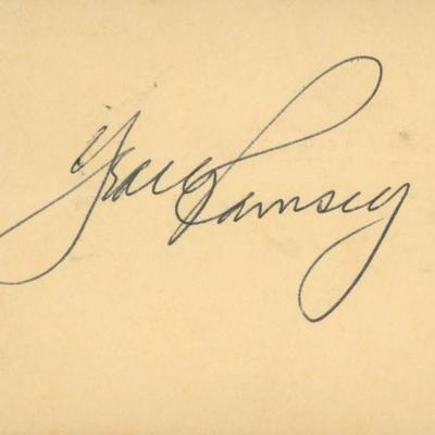 Jack Ramsay original signature