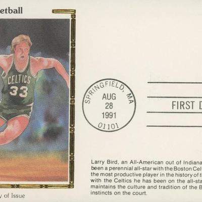 Boston Celtics Larry Bird 1991 First Day Cover