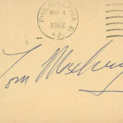 Tom Meschery original signature