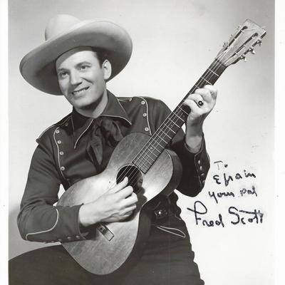 The Singing Buckaroo Fred Scott signed photo