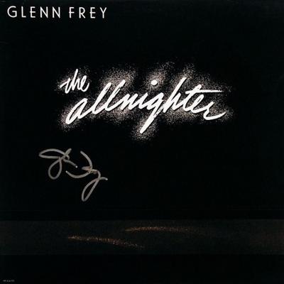 Glenn Frey The Allnighter signed album