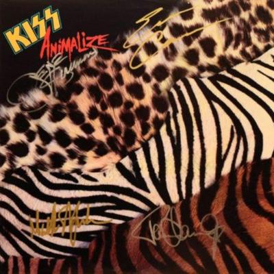 Kiss signed Animalize album
