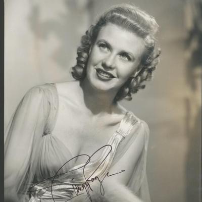 Ginger Rogers signed photo. GFA Authenticated