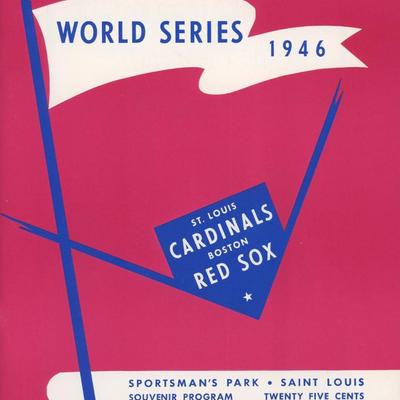 World Series 1946 Reprint St. Louis Cardinals vs. Boston Red Sox Reprint souvenir program