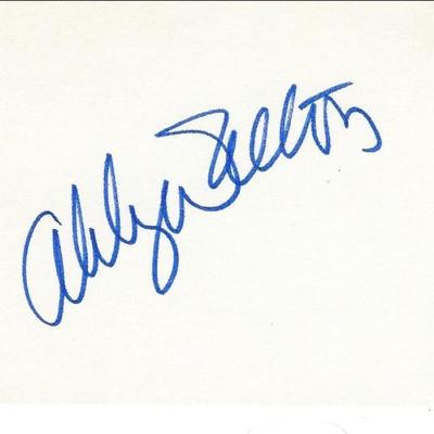 Abby Dalton original signature 
