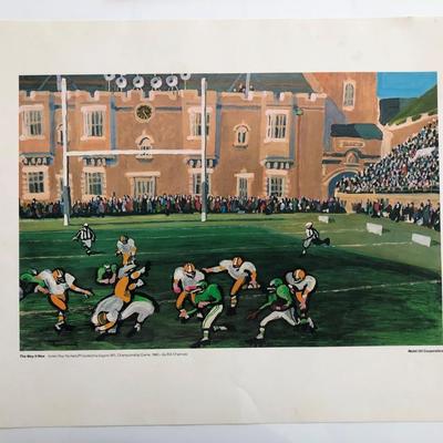 The Way It Was Art Series. Green Bay Packers - Philadelphia Eagles NFL Championship Game, 1960 Print by Bill Charmatz
