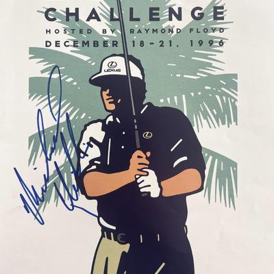 Michael Chiklis signed 1996 Lexus Challenge program