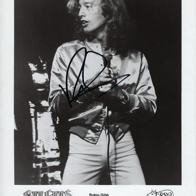 The Bee Gees Robin Gibb signed photo
