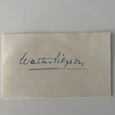 Walter Pidgeon original signature