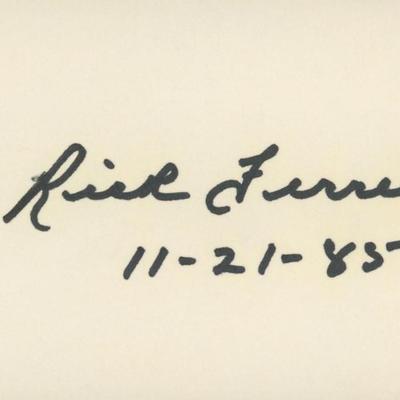 Rick Ferrell original signature
