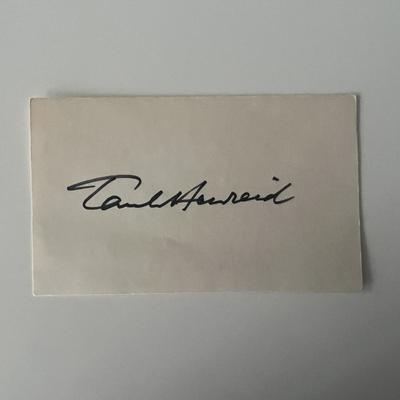 Casablanca Paul Henreid original signature