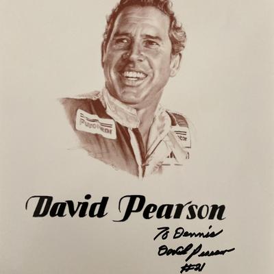 David Pearson signed photo