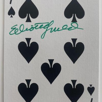 Elliott Gould signed playing card