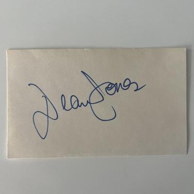 Dean Jones original signature