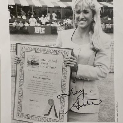 Tennis champion Tracy Austin signed photo