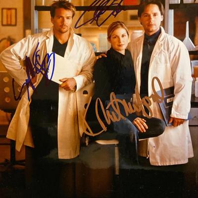 Acceptable Risk Sean Patrick Flanery, Kelly Rutherford, and Chad Lowe signed photo