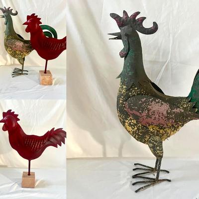 Metal Rooster Art (G-MG)