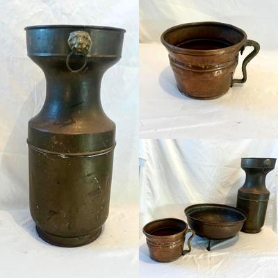 Trio of Copper Pots (G-MG)