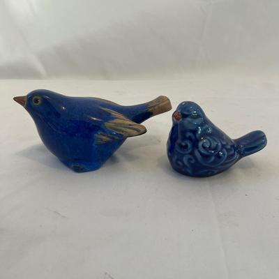 Bird Cage & Ceramic Bird Decor (G-MG)