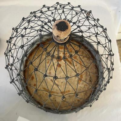 Bird Cage & Ceramic Bird Decor (G-MG)