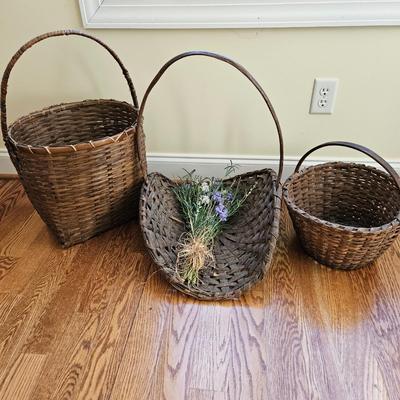 Woven Split Wood Baskets (K-DW)