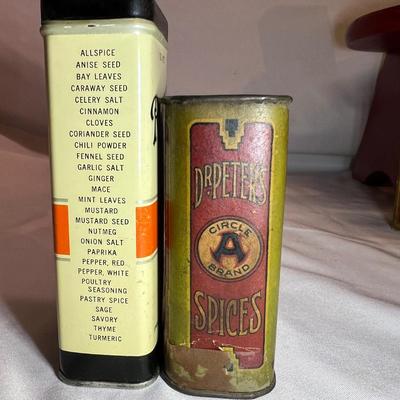 Vintage Spice Tins, Bottle & More (BS-RG)