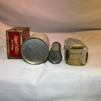 Vintage Spice Tins, Bottle & More (BS-RG)