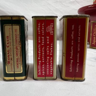 Vintage Spice Tins, Bottle & More (BS-RG)