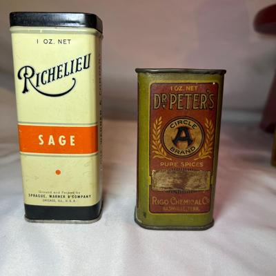 Vintage Spice Tins, Bottle & More (BS-RG)