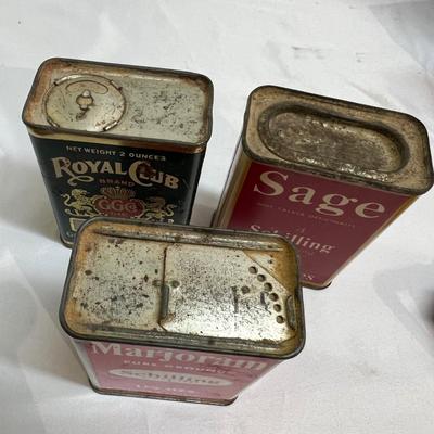 Vintage Spice Tins, Bottle & More (BS-RG)