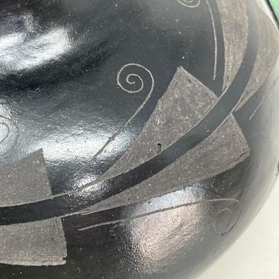 Mexican Black on black vase