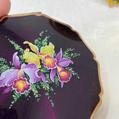 Millefiori frame, compact & trinket jar