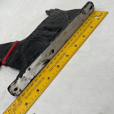 Metal boot scraper scotty dog