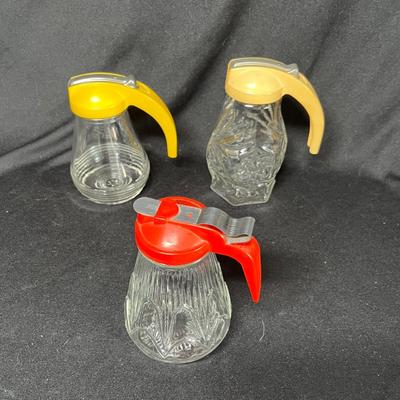 3 Syrup jars