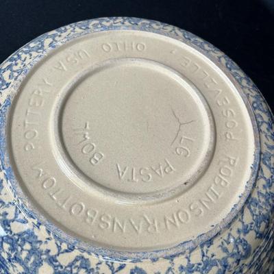 Blue sponge ware bowl
