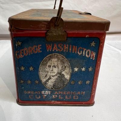 George Washington Tobacco Tin, Cherokee Medicine Bottle & More Collectibles (BS-RG)